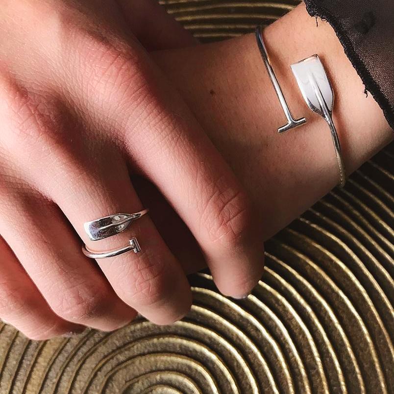 Canoe Bent Paddle Bracelet