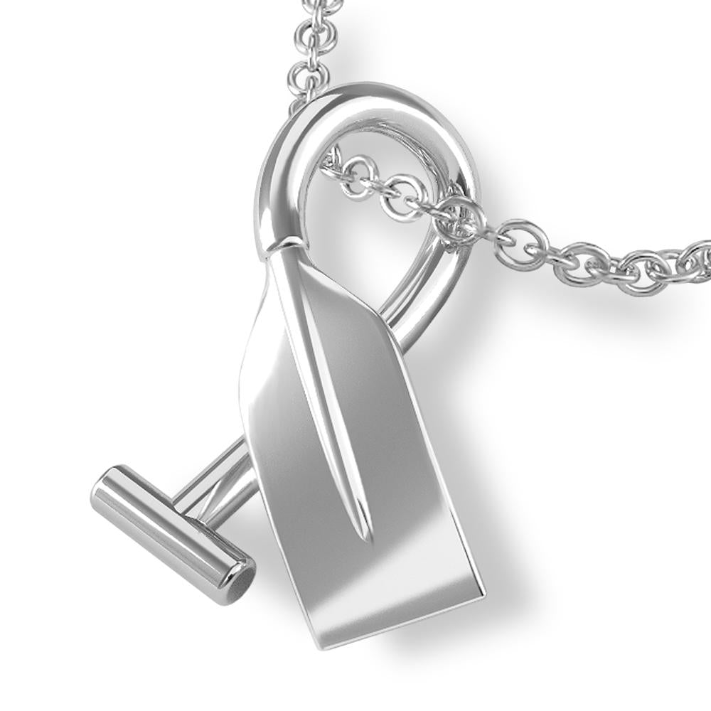 Canoe Bent Paddle Pendant