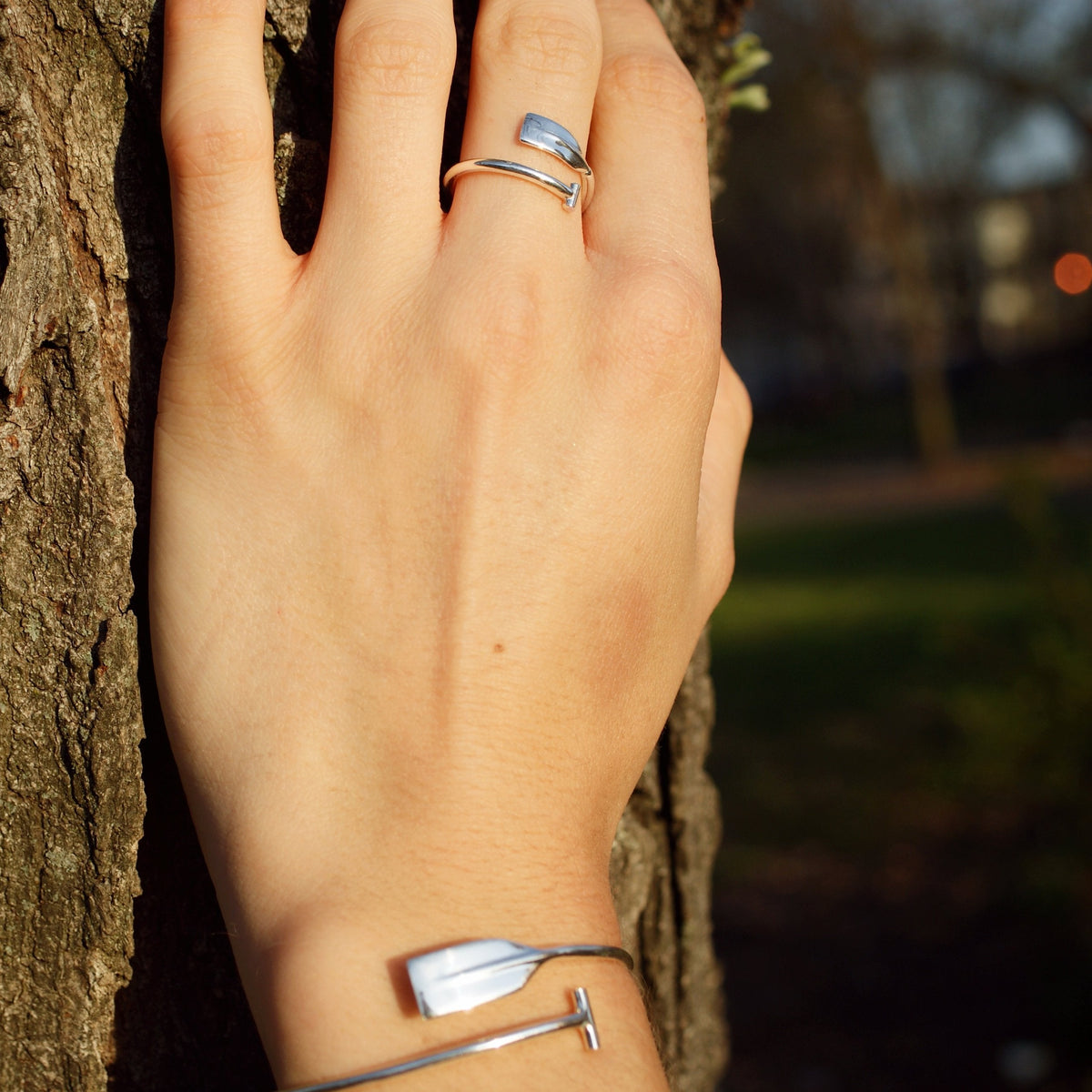 Canoe Bent Paddle Bracelet