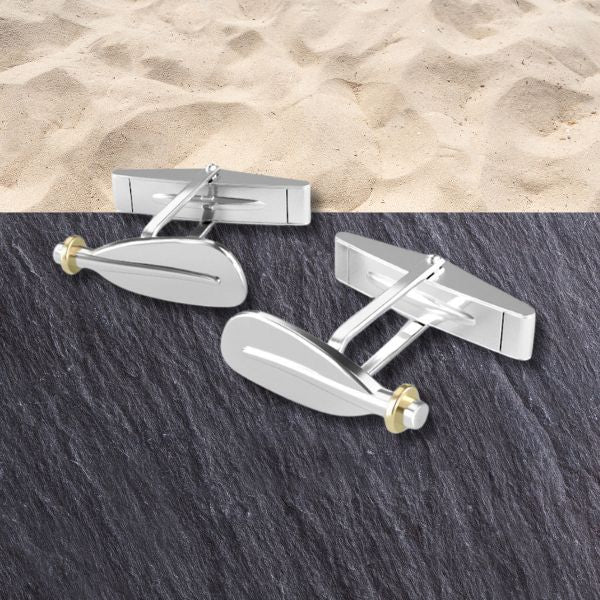 Kayak Paddle Cufflinks