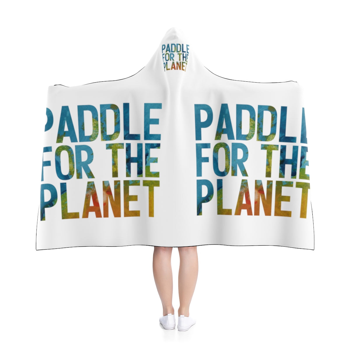 Paddle For The Planet Hooded Blanket