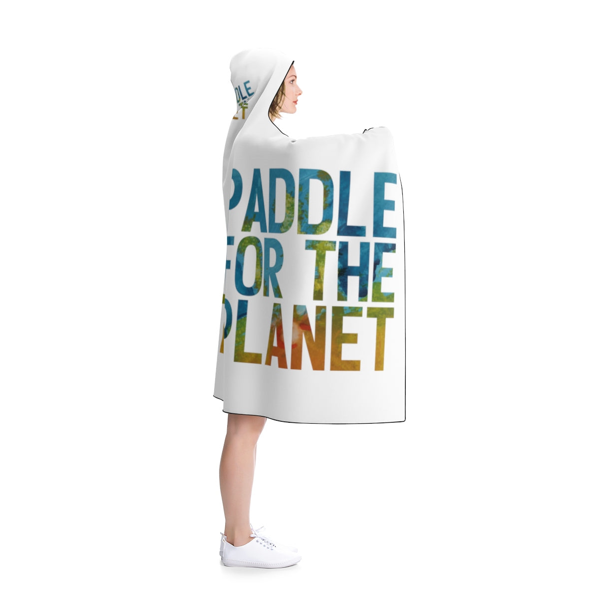 Paddle For The Planet Hooded Blanket