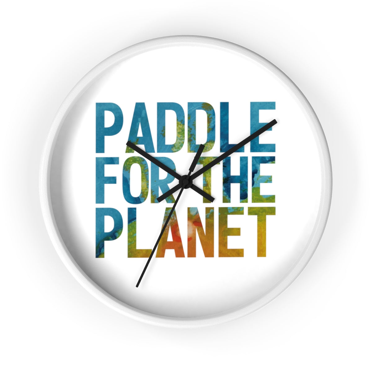 Paddle For The Planet Wall clock