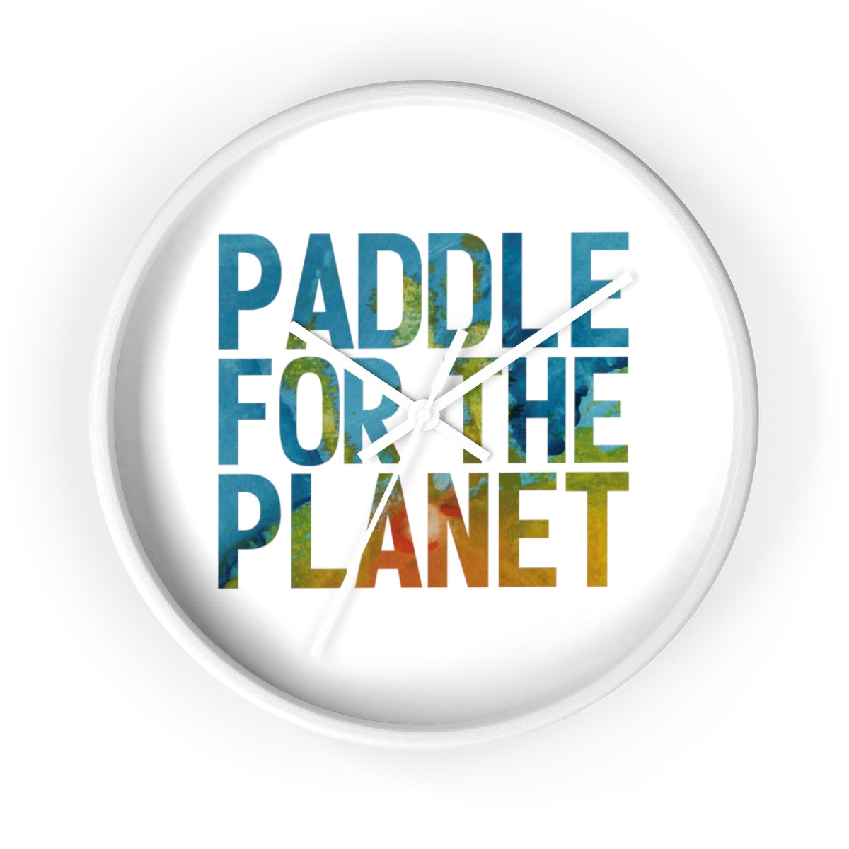 Paddle For The Planet Wall clock