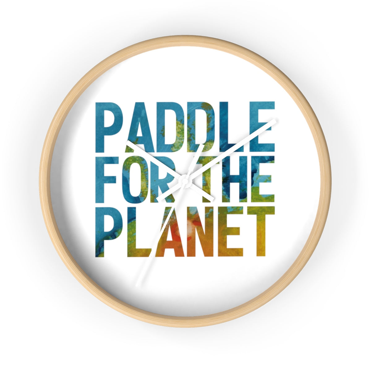 Paddle For The Planet Wall clock