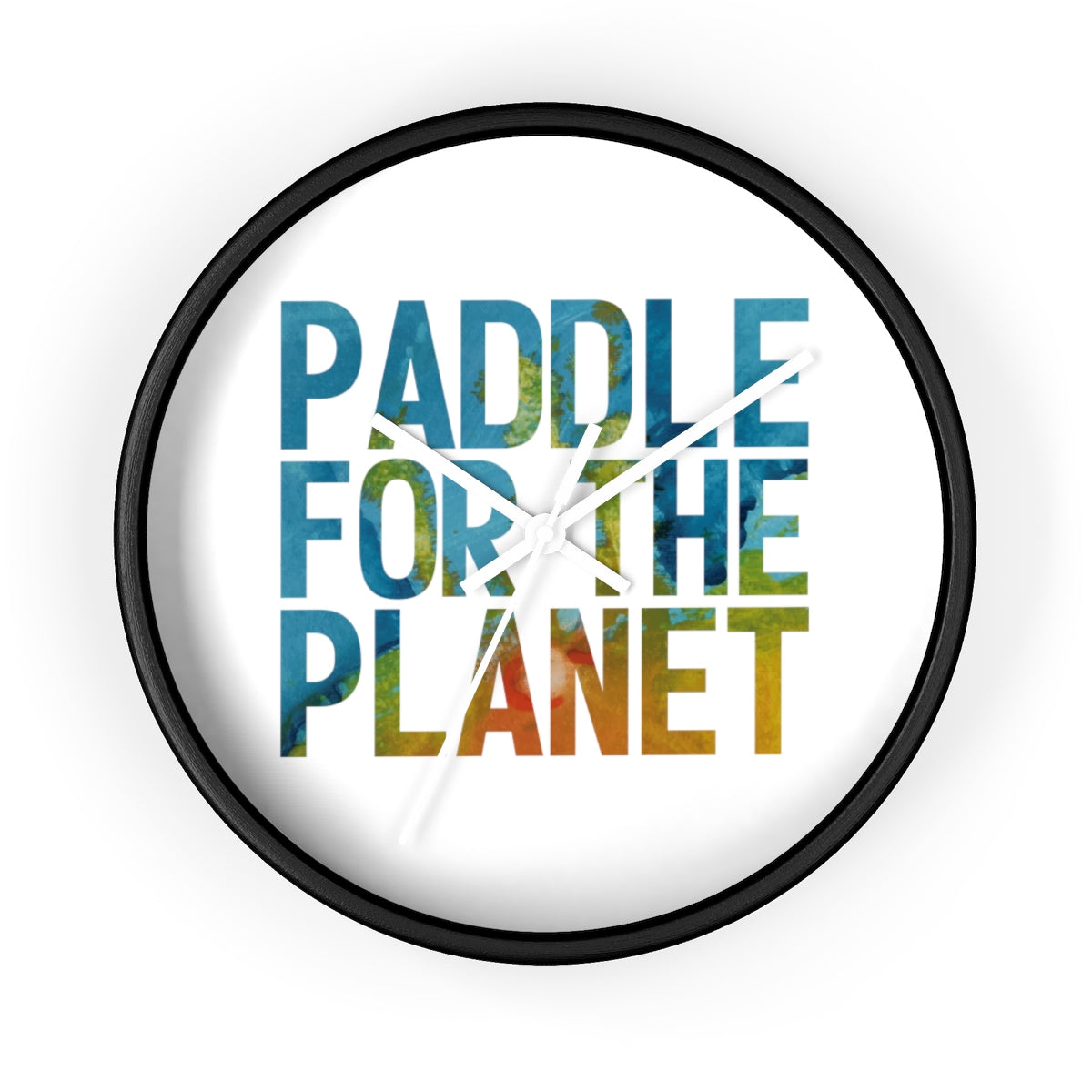 Paddle For The Planet Wall clock