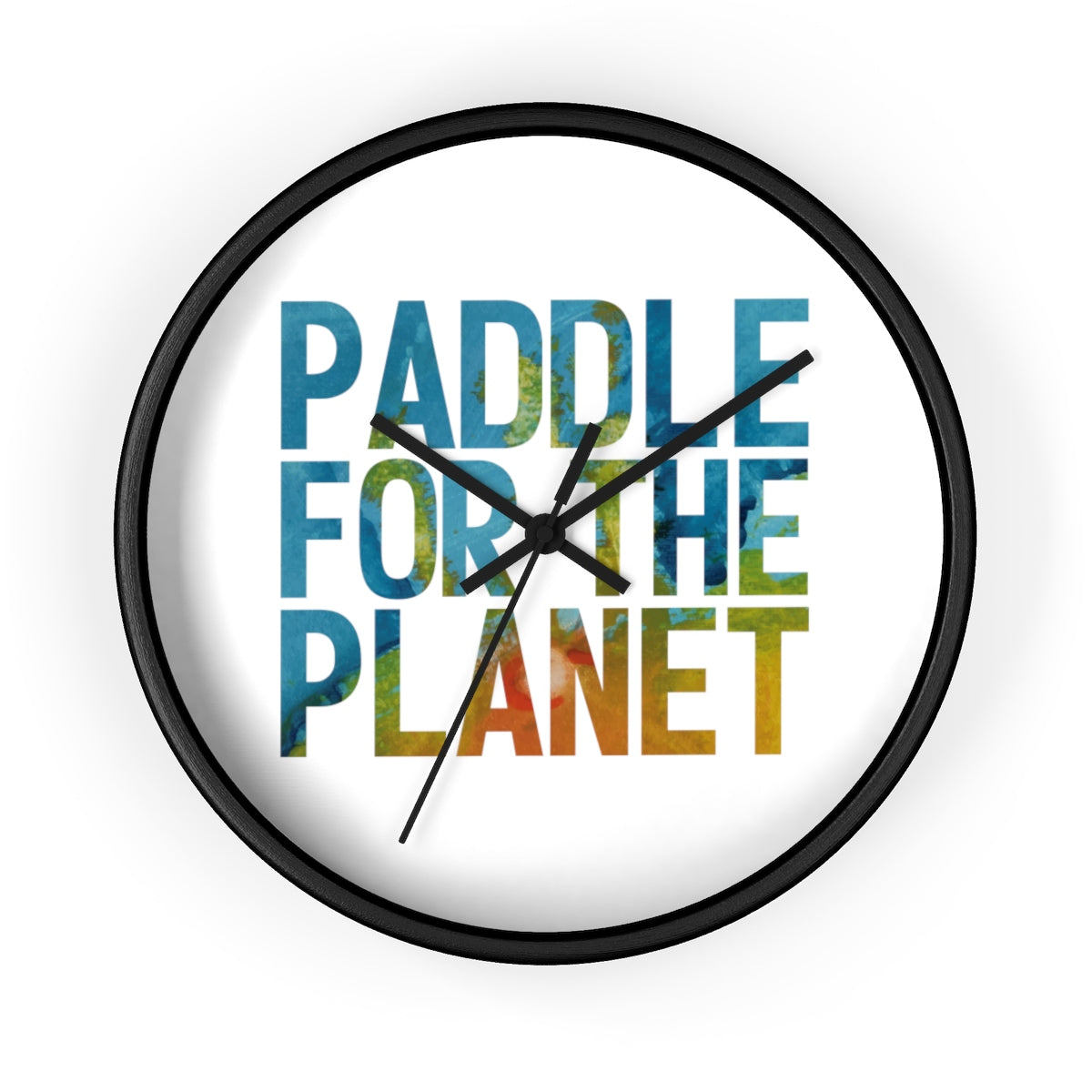 Paddle For The Planet Wall clock