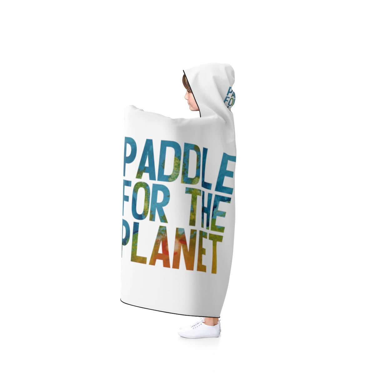 Paddle For The Planet Hooded Blanket